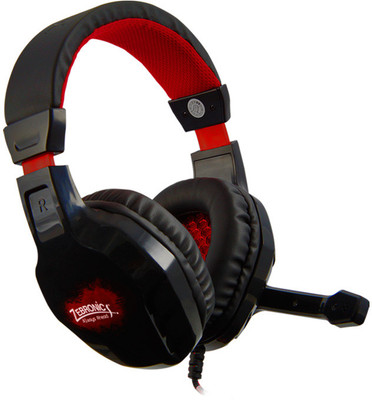 Zebronics Metal Head Wired Headset with Mic(Black, Over the Ear)