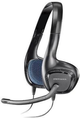 Plantronics Audio 628 Stereo Wired Headset with Mic(Black, Over the Ear)