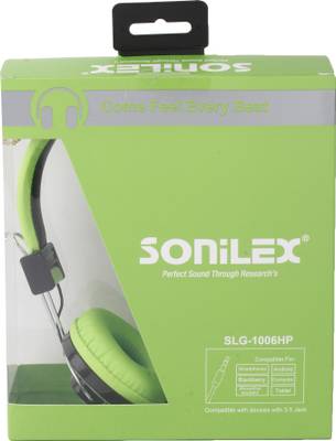 Sonilex SLG-1006HP Wired Headset (Green) 