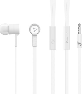 

Syska SYSKA H-007 Ear Phone In Ear Wired Earphones With Mic White Headphone(White, In the Ear)