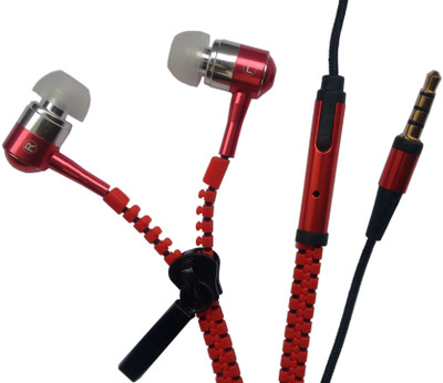 

Priho Premium Quality Sound-PQ45 Wired Headset with Mic(Red, Black, In the Ear), Black;red