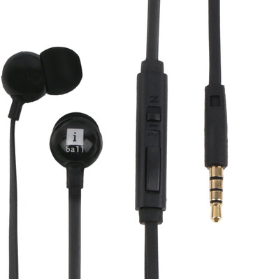 

Iball Blithe07 Wired Headset with Mic(Black, In the Ear)