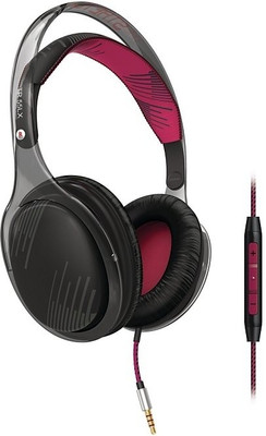 Philips SHO-9567-BK Wired Headset with Mic(Black, Over the Ear)