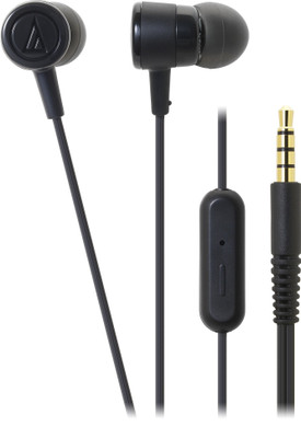 

Audio Technica ATH-CKL220iS BK Wired Headset with Mic(Black, In the Ear)