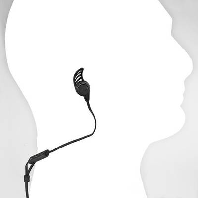 Brainwavz BLU-200 Noise Isolating In-Ear Earbuds Sport Wireless Bluetooth Headset (Black) 