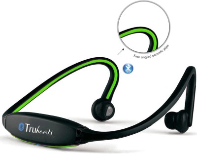 Medulla MED395 Trubeats Air BT Wireless Behind the Neck Headset Bluetooth Headset with Mic(Green, Over the Ear) 1