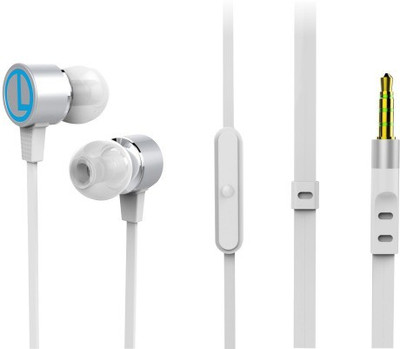 

Portronics Conch 202,POR 615 Wired Headset with Mic(White, In the Ear)