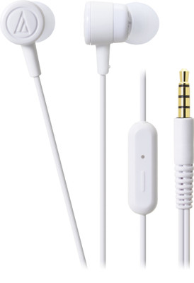 

Audio Technica ATH-CKL220iS WH Wired Headset with Mic(White, In the Ear)