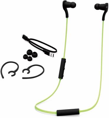 iKare sports 7 Wireless Bluetooth Headset With Mic (Green) 