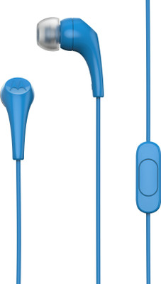 Motorola Earbuds 2 Wired Headset with Mic(Blue, In the Ear)