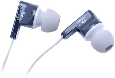 Zebronics EM 950 with mic Wired Headset with Mic(Grey, In the Ear)