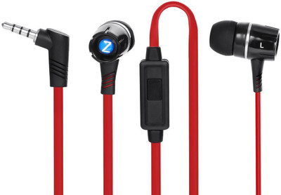 

Zoook noise isolating earphone with built in microphone zm-e4m Wired Headset with Mic(Red, In the Ear)