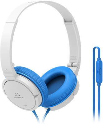

SoundMagic P11S Wired Headset with Mic(White Blue, Over the Ear)