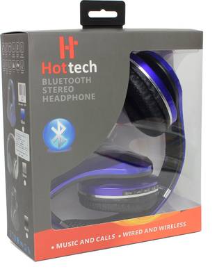 Hottech Stereo-3270 Wired &amp; Wireless Bluetooth Headset With Mic