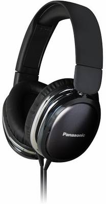 Panasonic RP-HX350E Wired Headphones (Black, Over the Ear) 