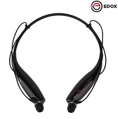 

Edox Bluetooth Headset ED-H02 Wireless Bluetooth Stereo Music Headset Universal Neckband Earphone(Black)