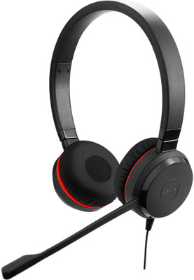

Jabra Evolve 30 MS DUO Wired Headset with Mic(Black, Over the Ear)