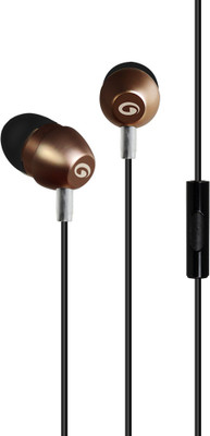 

Amkette Trubeats X9 Metal Wired Headset with Mic(Bronze-Black, In the Ear)
