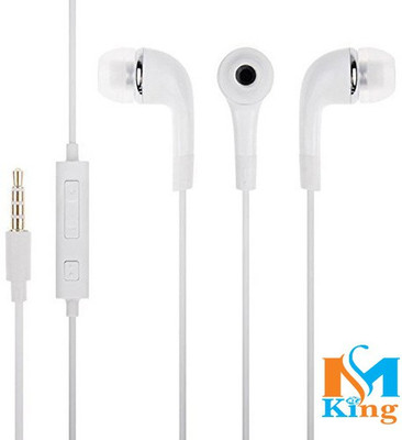 

MS KING ear1 Wired Headset with Mic(White, In the Ear)