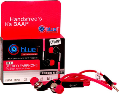 

Bluei BI-11-CHAMP High Quality Superior Wired Headset with Mic(Multicolor, In the Ear)