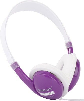 SOniLEX SLG-1003HP Bluetooth Headset(Purple, On the Ear)