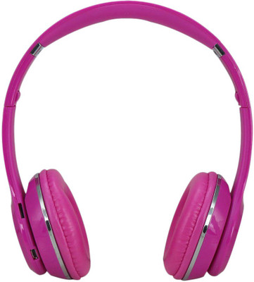 

Mesta s460 Wireless Wired, Bluetooth Headset with Mic(Pink, Over the Ear)