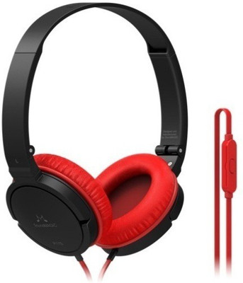 

SoundMagic P11S Wired Headset with Mic(Black Red, Over the Ear)