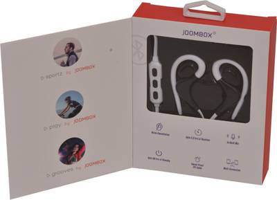 JOOMBOX SPORTZ-WHITE Wireless Bluetooth Headset With Mic