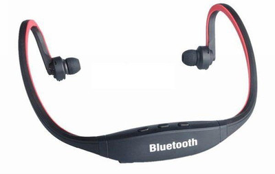 

Wizo Sporty Headphone for all Mobiles Bluetooth Headset with Mic(Red, In the Ear)
