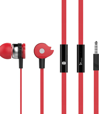 

Syska H-006 Wired Headset with Mic(Red, In the Ear)