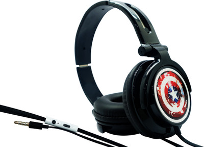 Portronics POR 214 Wired Headset with Mic(Black, Over the Ear)