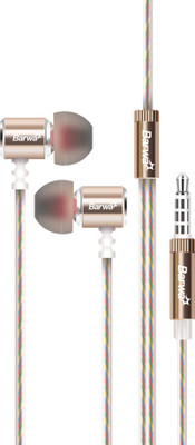 

Barwa BWH33 (Golden) - 8906084840582 Wired Headset with Mic(Golden, In the Ear)