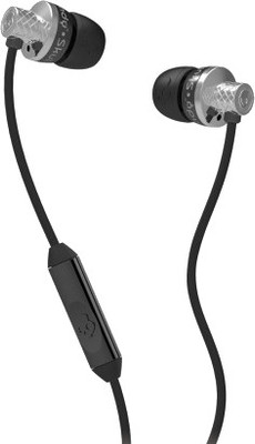 Skullcandy S2TTDY-016 Wired Headset with Mic(Chrome, In the Ear)