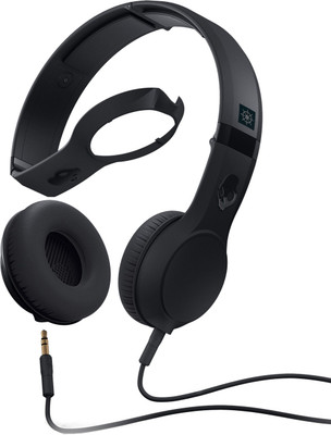 

Skullcandy S5CSDY-161 Wired Headset with Mic(Black & Black, On the Ear)