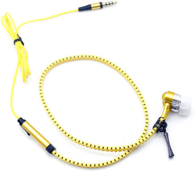 

Wellcare Zipper Handfree For Apple iPhone 6 Wired Headset with Mic(Yellow, In the Ear)