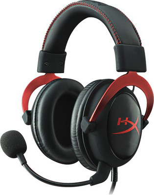 

HyperX Cloud II Gaming Headset for PC,Xbox One,PS4 - Red(Red, Over the Ear)