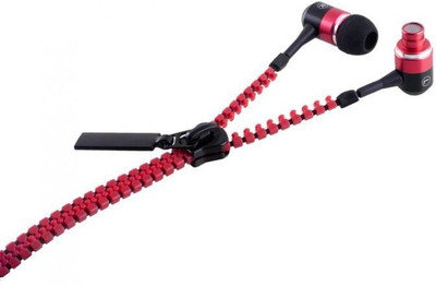 

Zipper Universal Headphone(Maroon, Black, In the Ear), Black;maroon