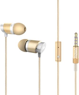 TIZUM Professional All-Metal Hi-Fi Wired Headset (Gold) 