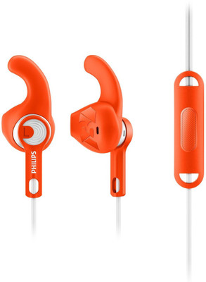Philips SHQ1305OR/00 Wired Headset with Mic(Orange, In the Ear)