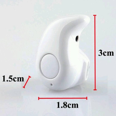

PowerCube S530 Smallest Invisible Mini V4.0 Wireless Bluetooth Headset With Mic (White) Bluetooth Headset with Mic(White, In the Ear)