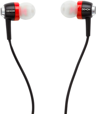 

Denon AH-C100 Wired Headset with Mic(Red, In the Ear)