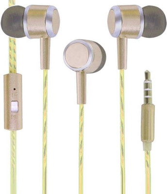 

SSTC SPN-Gold-CX-2 Hi-Fi Universal Wired Headset with Mic(Gold, In the Ear)