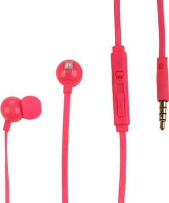 

Iball Colour Stick Wired Headset with Mic(Pink, In the Ear)