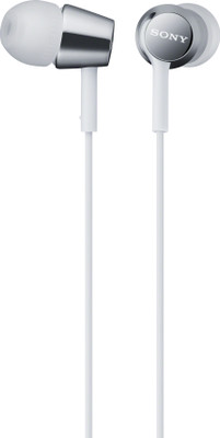 

Sony MDR-EX150AP Wired Headset with Mic(White, In the Ear)