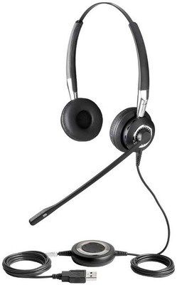 

Jabra BIZ 2400 MS USB Duo Wired Headset with Mic(Black, Over the Ear)