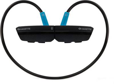 Amkette Trubeats Slix-2 Wireless Bluetooth Headset (Blue-Black) 