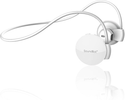 SoundBot SB552 Behind the Neck Bluetooth Headset with Mic(White, Over the Ear)