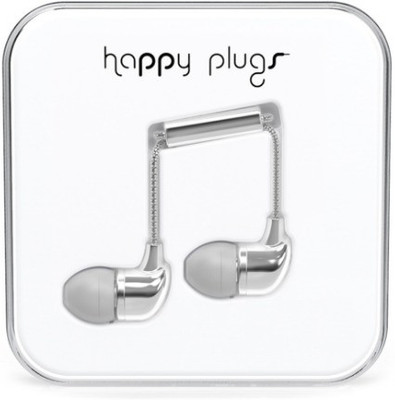 

Happy Plugs 7719 Wired Headset with Mic(Silver, In the Ear)
