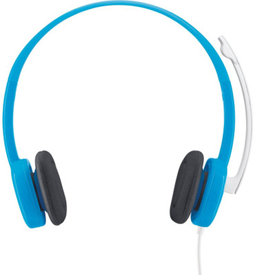 Logitech H150 Headset with Mic(Blue, On the Ear)