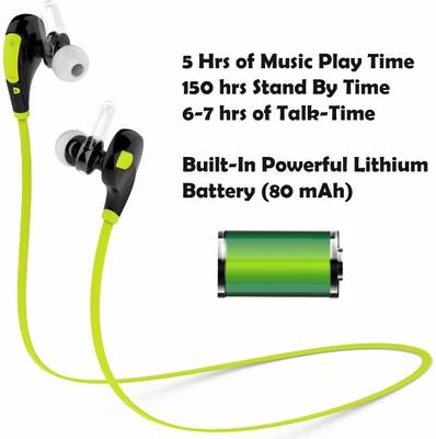 TAGG Jogger-Green Wireless Bluetooth Headset (Green) 